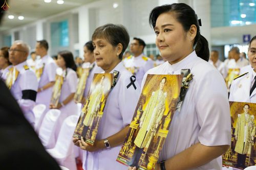 ภาพ No.27288:พิธีสวดพระพุทธมนต์ บำเพ็ญจิตภาวนาครบรอบปัญญาสมวาร (๕๐ วัน)