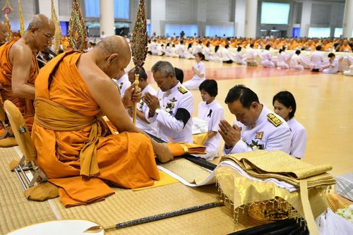 ภาพ No.27298:พิธีสวดพระพุทธมนต์ บำเพ็ญจิตภาวนาครบรอบปัญญาสมวาร (๕๐ วัน)