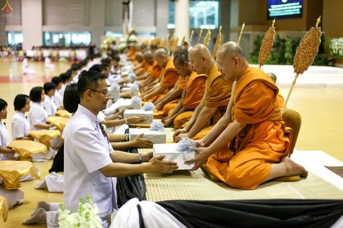 ภาพ No.27305:พิธีสวดพระพุทธมนต์ บำเพ็ญจิตภาวนาครบรอบปัญญาสมวาร (๕๐ วัน)