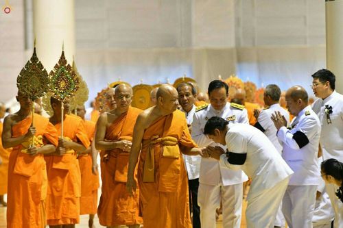 ภาพ No.27337:พิธีสวดพระพุทธมนต์ บำเพ็ญจิตภาวนาครบรอบปัญญาสมวาร (๕๐ วัน)