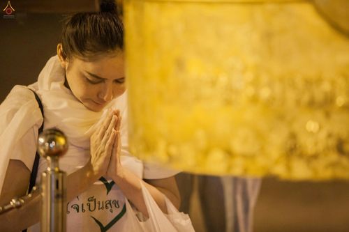 ภาพ No.27883:พิธีปิดแผ่นทองระฆังธรรม เข้าสู่ยุคชาวศิวิไลซ์และพิธีสวดธัมมจักกัปปวัตนสูตร