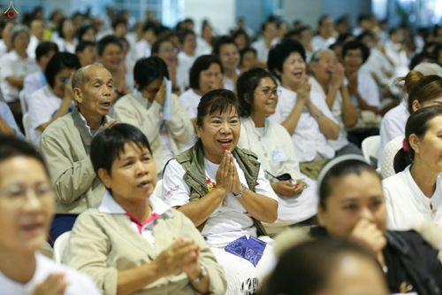 ภาพ No.27942:พิธีปิดแผ่นทองระฆังธรรม เข้าสู่ยุคชาวศิวิไลซ์และพิธีสวดธัมมจักกัปปวัตนสูตร