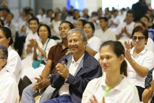 ภาพ No.28002:พิธีปิดแผ่นทองระฆังธรรม เข้าสู่ยุคชาวศิวิไลซ์และพิธีสวดธัมมจักกัปปวัตนสูตร