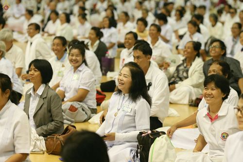 ภาพ No.28000:พิธีปิดแผ่นทองระฆังธรรม เข้าสู่ยุคชาวศิวิไลซ์และพิธีสวดธัมมจักกัปปวัตนสูตร