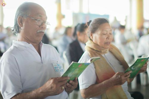 ภาพ No.28005:พิธีปิดแผ่นทองระฆังธรรม เข้าสู่ยุคชาวศิวิไลซ์และพิธีสวดธัมมจักกัปปวัตนสูตร