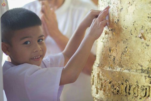 ภาพ No.28008:พิธีปิดแผ่นทองระฆังธรรม เข้าสู่ยุคชาวศิวิไลซ์และพิธีสวดธัมมจักกัปปวัตนสูตร