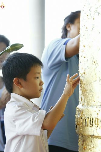 ภาพ No.28036:พิธีปิดแผ่นทองระฆังธรรม เข้าสู่ยุคชาวศิวิไลซ์และพิธีสวดธัมมจักกัปปวัตนสูตร