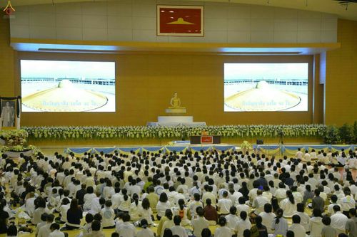 ภาพ No.28038:พิธีปิดแผ่นทองระฆังธรรม เข้าสู่ยุคชาวศิวิไลซ์และพิธีสวดธัมมจักกัปปวัตนสูตร