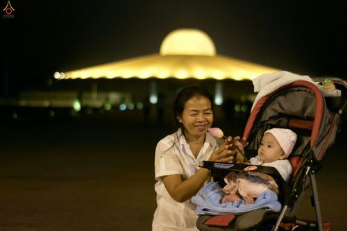 ภาพ No.28060:พิธีปิดแผ่นทองระฆังธรรม เข้าสู่ยุคชาวศิวิไลซ์และพิธีสวดธัมมจักกัปปวัตนสูตร