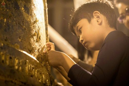 ภาพ No.28062:พิธีปิดแผ่นทองระฆังธรรม เข้าสู่ยุคชาวศิวิไลซ์และพิธีสวดธัมมจักกัปปวัตนสูตร