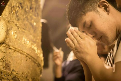 ภาพ No.28077:พิธีปิดแผ่นทองระฆังธรรม เข้าสู่ยุคชาวศิวิไลซ์และพิธีสวดธัมมจักกัปปวัตนสูตร