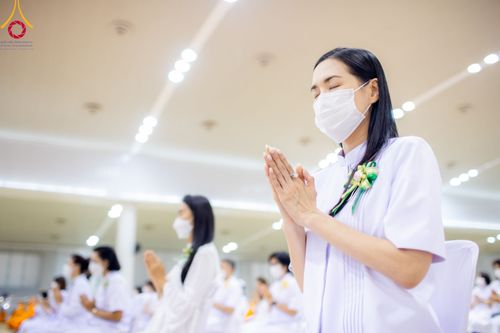 ภาพ No.91094:พิธีบำเพ็ญกุศลสวดพระอภิธรรม  อุบาสกถาวร พรหมถาวร (อุบาสกผู้ปั้นพระ) คืนสุดท้าย วันศุกร์ที่ 20 ตุลาคม พ.ศ. 2566 ณ ห้องแก้วสารพัดนึก 1 สภาธรรมกายสากล วัดพระธรรมกาย จ.ปทุมธานี