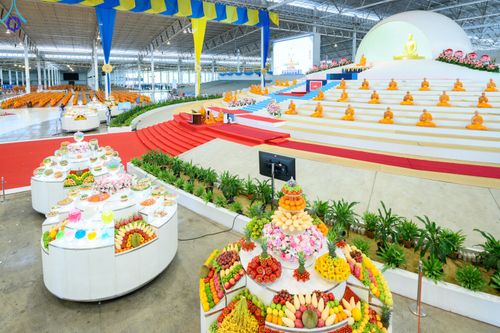 ภาพ No.83000:พิธีตักบาตร ณ บ้านแก้วเรือนทองคุณยายอาจารย์ฯ พิธีบูชาข้าวพระ ณ สภาธรรมกายสากล วัดพระธรรมกาย ในวันอาทิตย์ต้นเดือนที่ 2 ก.ค. พ.ศ.2566