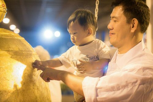 ภาพ No.27588:พิธีปิดแผ่นทองระฆังธรรม เข้าสู่ยุคชาวศิวิไลซ์และพิธีสวดธัมมจักกัปปวัตนสูตร