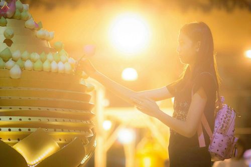 ภาพ No.27606:พิธีปิดแผ่นทองระฆังธรรม เข้าสู่ยุคชาวศิวิไลซ์และพิธีสวดธัมมจักกัปปวัตนสูตร