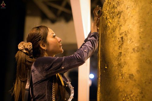 ภาพ No.27624:พิธีปิดแผ่นทองระฆังธรรม เข้าสู่ยุคชาวศิวิไลซ์และพิธีสวดธัมมจักกัปปวัตนสูตร