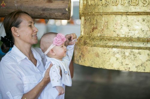 ภาพ No.27687:พิธีปิดแผ่นทองระฆังธรรม เข้าสู่ยุคชาวศิวิไลซ์และพิธีสวดธัมมจักกัปปวัตนสูตร