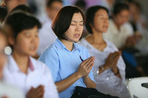 ภาพ No.27835:พิธีปิดแผ่นทองระฆังธรรม เข้าสู่ยุคชาวศิวิไลซ์และพิธีสวดธัมมจักกัปปวัตนสูตร