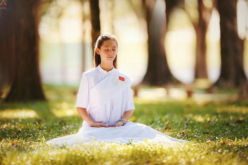 ภาพ No.23345:อุบาสิกา สตรีผู้นั่งใกล้พระรัตนตรัย