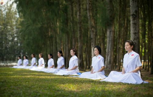 ภาพ No.23380:อุบาสิกา สตรีผู้นั่งใกล้พระรัตนตรัย