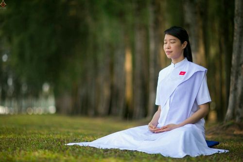 ภาพ No.23400:อุบาสิกา สตรีผู้นั่งใกล้พระรัตนตรัย