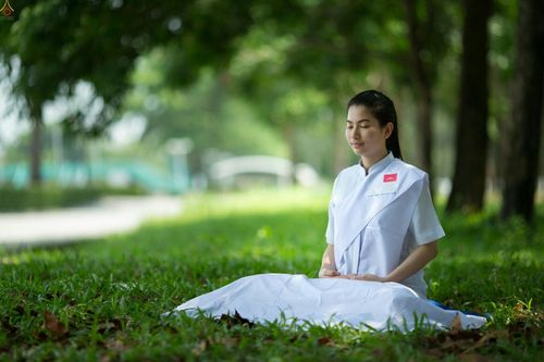 ภาพ No.23403:อุบาสิกา สตรีผู้นั่งใกล้พระรัตนตรัย