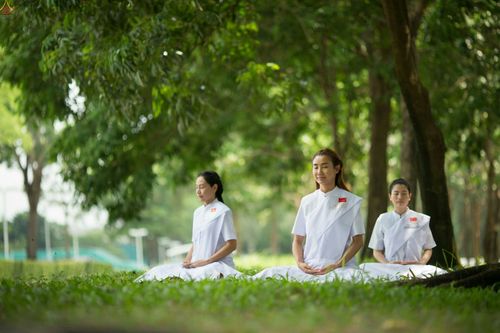 ภาพ No.23404:อุบาสิกา สตรีผู้นั่งใกล้พระรัตนตรัย