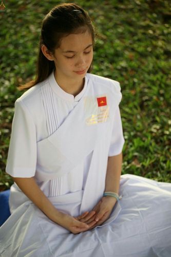 ภาพ No.23422:อุบาสิกา สตรีผู้นั่งใกล้พระรัตนตรัย