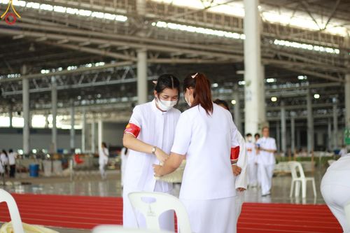 ภาพ No.134625:V.35 เพื่อบุญต้นเดือน การรับบุญของเจ้าหน้าที่หน่วยงานต่างๆ เพื่องานบุญวันอาทิตย์ต้นเดือน ณ วัดพระธรรมกาย วันที่ 7 เมษายน พ.ศ. 2567