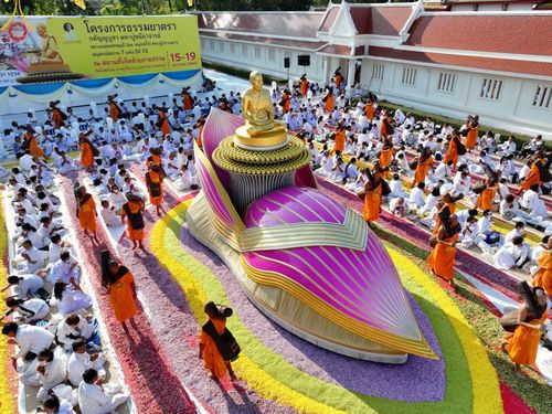ภาพ No.195521:พิธีต้อนรับพระธรรมยาตรา ณ อนุสรณ์สถานลำดับที่ 4 สถานที่เกิดด้วยกายธรรม วัดโบสถ์(บน) ต.บางคูเวียง จ.นนทบุรี ในโครงการธรรมยาตรา กตัญญูบูชา มหาปูชนียาจารย์ พระมงคลเทพมุนี(สด จนฺทสโร) พระผู้ปราบมาร อนุสรณ์สถาน 7 แห่ง ปีที่ 13 วันที่ 15 มกราคม พ.ศ. 2568
