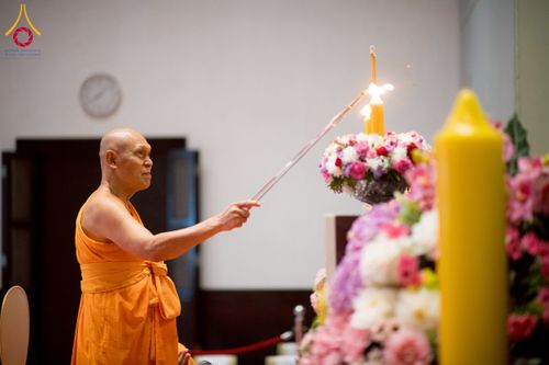 ภาพ No.223623:วันที่ 11 พฤษภาคม พ.ศ. 2568 พิธีบรรพชาของอุบาสก พิสิทธิ์ หมื่นแกล้ว  ณ วัดพระธรรมกาย