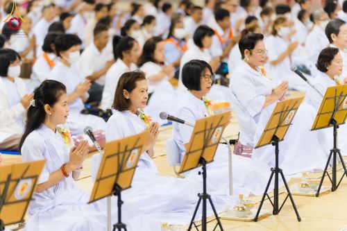 ภาพ No.121615:พิธีถวายภัตตาหารเป็นสังฆทาน แด่คณะพระธรรมยาตรา ปีที่ 12 วันที่ 31 มกราคม พ.ศ. 2567 ณ สภาธรรมกายสากล วัดพระธรรมกาย