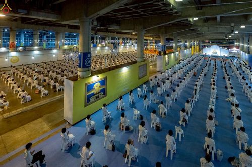 ภาพ No.241234:วันพุธที่ 27 สิงหาคม พ.ศ. 2568 พิธีฉลองชัยสวดมนต์ บทธัมมจักกัปปวัตตนสูตร ครบ 7,650,575,757 จบ ในวันธรรมชัย วัดพระธรรมกาย