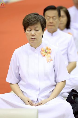 ภาพ No.236112:วันที่ 3 สิงหาคม พ.ศ. 2568 พิธีบูชาข้าวพระ ณ สภาธรรมกายสากล วัดพระธรรมกาย