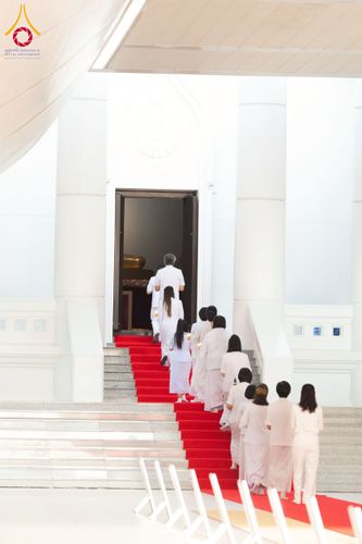 ภาพ No.244586:วันเสาร์ที่ 6 กันยายน พ.ศ. 2568 พิธีเวียนประทักษิณ และวันทาสีมาของนาคธรรมทายาท โครงการอุปสมบทหมู่บูชาธรรมครบรอบ 108 ปี วันครูผู้ค้นพบวิชชาธรรมกาย ณ โบสถ์พระไตรปิฎก วัดพระธรรมกาย