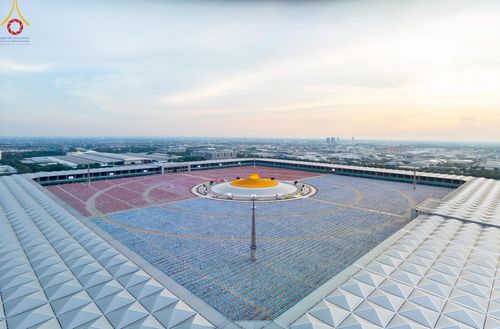 ภาพ No.221808:วันอังคารที่ 22 เมษายน พ.ศ. 2568 ภาพพิธีถวายมหาสังฆทานคณะสงฆ์ 40,000 กว่าวัดทั่วประเทศ เนื่องในวันคุ้มครองโลก ชุดที่ 2 (ปลื้มให้สมการรอคอย) ณ ลานธรรมพระมหาธรรมกายเจดีย์ วัดพระธรรมกาย