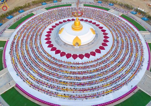 ภาพ No.116739:พิธีต้อนรับพระธรรมยาตรา ปีที่ 12 ณ อนุสรณ์สถานบางปลา จ.นครปฐม วันที่ 21 มกราคม พ.ศ. 2567