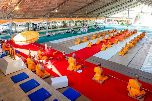 ภาพ No.101361:พิธีบรรพชาธรรมทายาท ในโครงการอุปสมบทบูชาธรรม มหาปูชนียาจารย์ พ.ศ. 2566 ณ วัดท่าสุวรรณ จ.ราชบุรี วันที่ 6 ธันวาคม พ.ศ. 2566