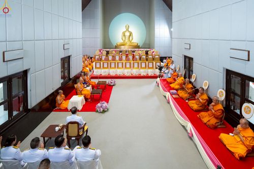 ภาพ No.230961:วันอังคารที่ 1 กรกฎาคม พ.ศ. 2568 ผู้ว่าราชการจังหวัดปทุมธานี เป็นประธานพิธีต้อนรับ สัญญาบัตร พัดยศ พระครูสัญญาบัตรสายต่างประเทศ วัดพระธรรมกาย ประจำปี พ.ศ. 2568 จำนวน 19 รูป