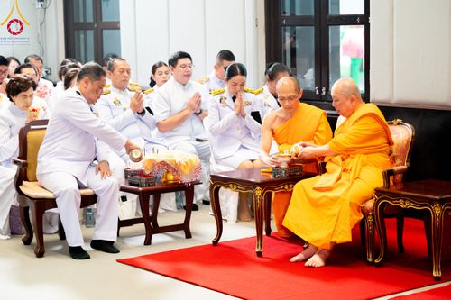 ภาพ No.332362:วันเสาร์ที่ 6 มิถุนายน พ.ศ.2569 พิธีต้อนรับสัญญาบัตร พัดยศ พระราชภาวนาวชิรวิเทศ วิ. ณ อุโบสถพระไตรปิฏก วัดพระธรรมกาย