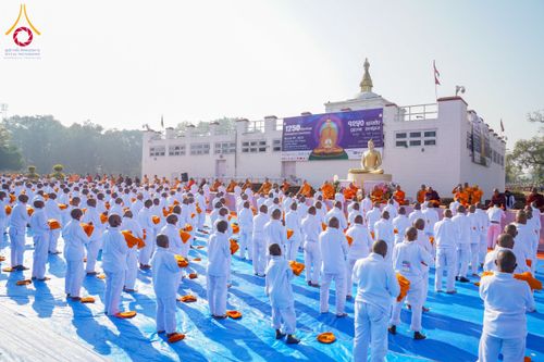 ภาพ No.130496:พิธีบรรพชาธรรมทายาท ในโครงการบรรพชา 1,250 รูป ณ แดนประสูติ สวนลุมพินี ประเทศเนปาล วันที่ 9 มีนาคม พ.ศ. 2567