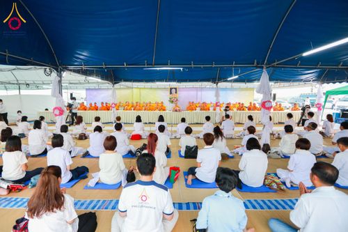 ภาพ No.117438:พิธีถวายภัตตาหารเป็นสังฆทาน แด่คณะพระธรรมยาตรา วันที่ 23 มกราคม พ.ศ. 2567 ณ อนุสรณ์สถานบางปลา อ.บางเลน จ.นครปฐม