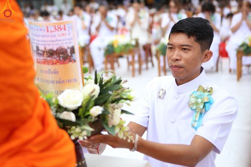 ภาพ No.146272:ตักบาตรพระ 1,384 รูป ทำบุญเมืองฝางครบรอบ 1,383 ปี ถวายเป็นพระราชกุศลแด่พระบาทสมเด็จพระเจ้าอยู่หัว เนื่องในโอกาสพระราชพิธีมหามงคล เฉลิมพระชนมพรรษา 6 รอบ 72 พรรษา วันเสาร์ที่ 27 กรกฎาคม พ.ศ.2567  ณ ถนนหน้าที่ว่าการอำเภอฝาง จ.เชียงใหม่