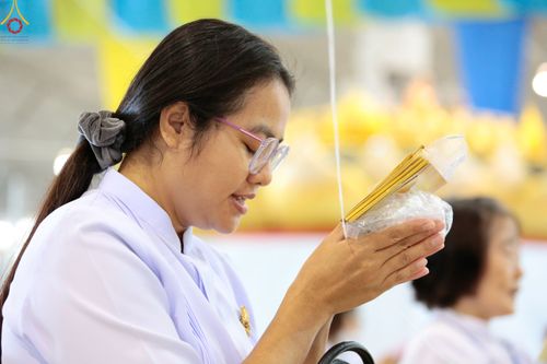 ภาพ No.77793:พิธีหล่อพระบรมพุทธเจ้า ทิศตะวันตก  วันอาทิตย์ที่ 19 มีนาคม พ.ศ. 2566 ณ วัดพระธรรมกาย จ.ปทุมธานี