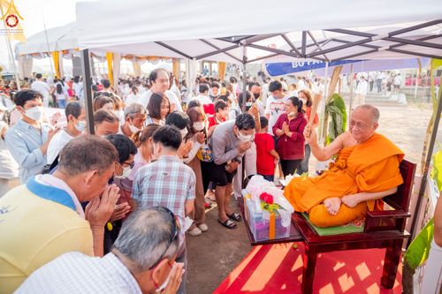 ภาพ No.79547:พิธีเททองหล่อพระประธาน ประจำอุโบสถวัดสายสุวพรรณ ณ มณฑลพิธีฯ ธรรมอุทยาน สัตตมหาสถาน หน้าอุโบสถวัดสายสุวพรรณ ต.คลองสี่ อ.คลองหลวง จ.ปทุมธานี วันเสาร์ที่ 1 เมษายน พ.ศ. 2566