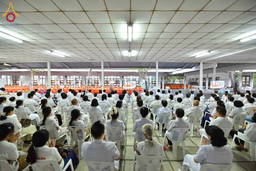 ภาพ No.316220:วันเสาร์ที่ 28 มีนาคม พ.ศ. 2569 พิธีบำเพ็ญกุศล คุณพ่อณรงค์ จินตมากุล  สิริอายุ 99 ปี 11 เดือน โยมบิดา พระครูปลัดรัตนวีรวัฒน์ (รังสฤษดิ์ อิทฺธิจินตโก) ที่ปรึกษาเจ้าคณะจังหวัดปทุมธานี เจ้าอาวาสวัดพระธรรมกาย  ณ ห้องปลูกศรัทธา 2 วัดพระธรรมกาย ปทุมธานี