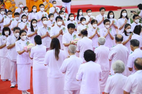 ภาพ No.77758:พิธีหล่อพระบรมพุทธเจ้า ทิศตะวันตก  วันอาทิตย์ที่ 19 มีนาคม พ.ศ. 2566 ณ วัดพระธรรมกาย จ.ปทุมธานี