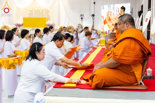 ภาพ No.316122:วันศุกร์ที่ 27 มีนาคม พ.ศ. 2569 พิธีบำเพ็ญกุศล คุณพ่อณรงค์ จินตมากุล  สิริอายุ 99 ปี 11 เดือน โยมบิดา พระครูปลัดรัตนวีรวัฒน์ (รังสฤษดิ์ อิทฺธิจินตโก) ที่ปรึกษาเจ้าคณะจังหวัดปทุมธานี เจ้าอาวาสวัดพระธรรมกาย  ณ ห้องปลูกศรัทธา 2 วัดพระธรรมกาย ปทุมธานี