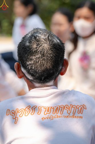 ภาพ No.135067: พิธีบรรพชาสามเณร  พิธีตักบาตรฉลองสามเณรใหม่ วันที่ 1 เมษายน พ.ศ.2567 ในโครงการบรรพชาสามเณรฟื้นฟูพระพุทธศาสนาทั่วไทย ณ ศูนย์ปฏิบัติธรรมแก้วเมืองเลย