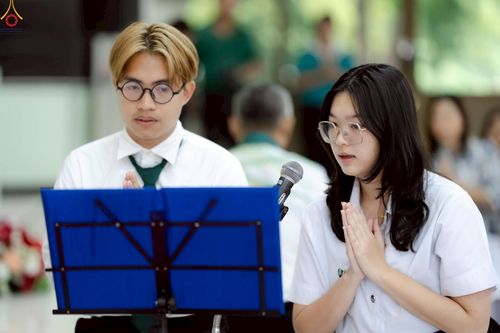 ภาพ No.243076:วันพฤหัสบดีที่ 4 กันยายน พ.ศ. 2568 เวลา 07.00-08.15 น. มหาวิทยาลัยเกษตรศาสตร์ กำแพงแสน ร่วมทำบุญตักบาตร Freshy KU85 พระสงฆ์ 85 รูป